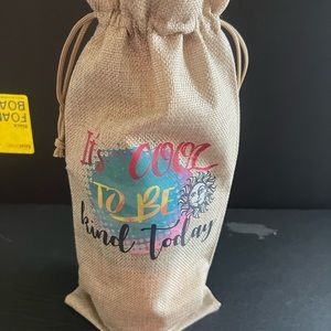 Adult wine booze gift bag
